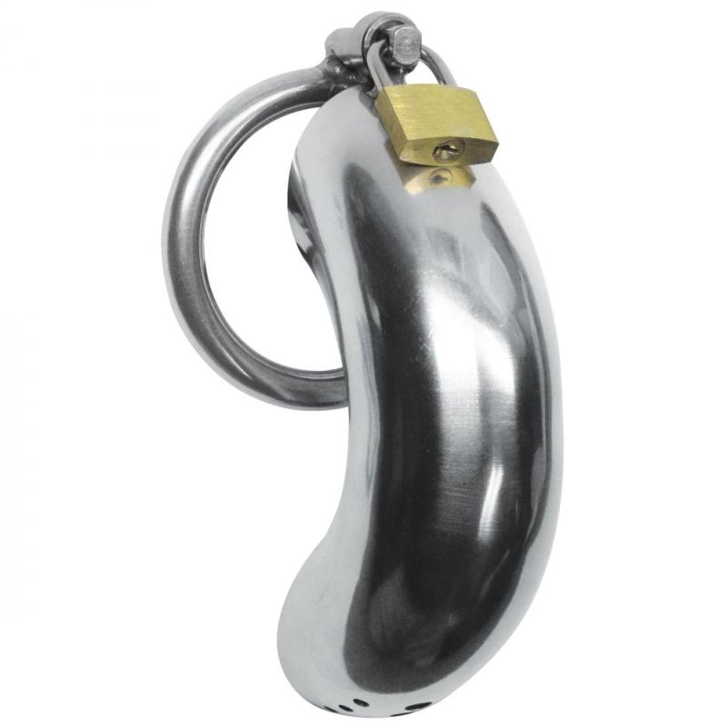 Master Series Peniskäfig aus Edelstahl mit 3 Ringen