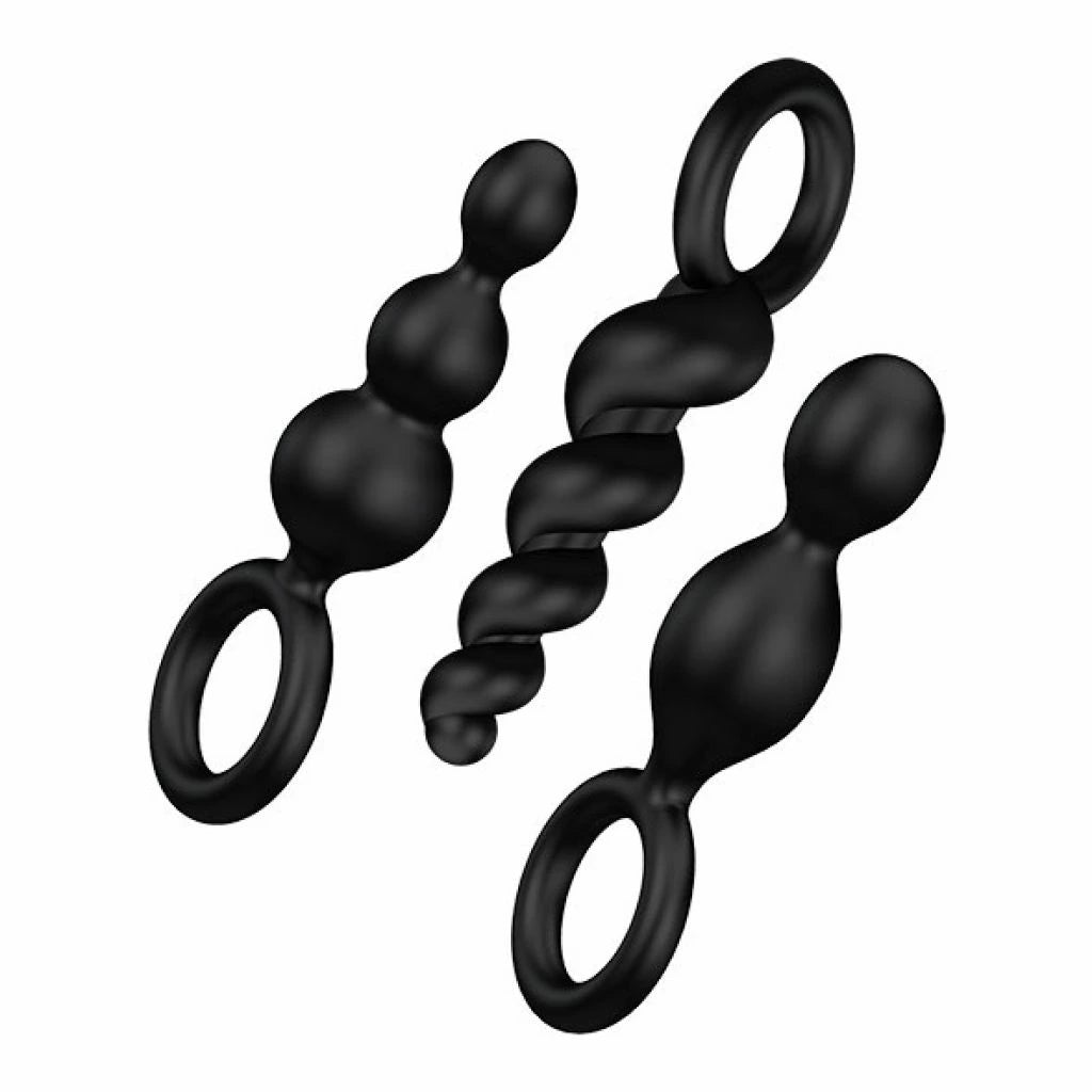 Satisfyer Schwarze Plugs im 3er Set Produktbild